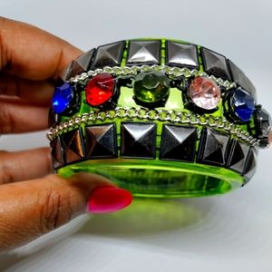Luxe-Punk Acrylic Cuff
